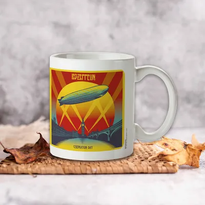 Led zeppelin tasse für musikliebhaber 340ml