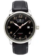 Elegante Zeppelin Automatik Herrenuhr Leder